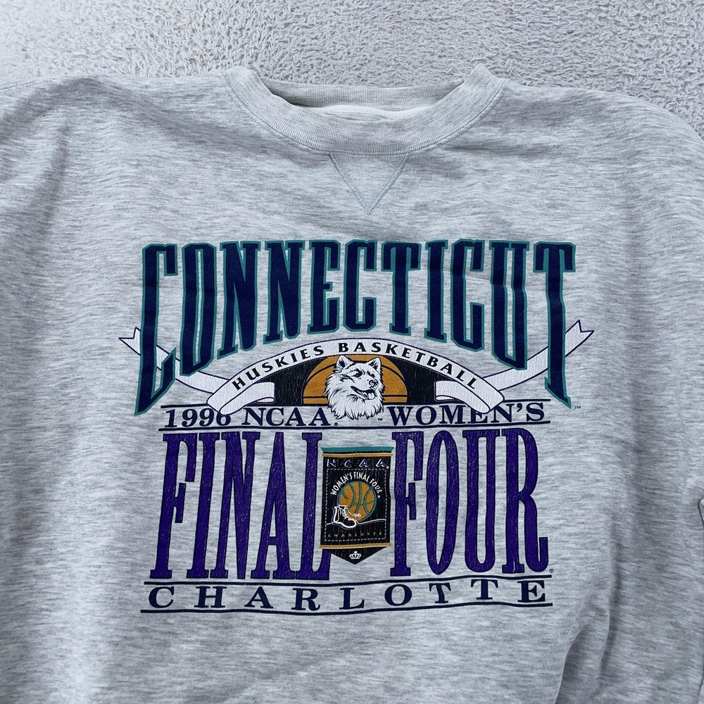 Vintage Connecticut Huskies Sweatshirt Mens Medium NCAA 1996 Final Four 90s